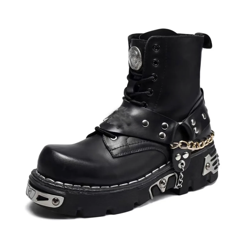 Men's Fashion Genuine Leather  - đánh giá và giá Motorcycle Chain