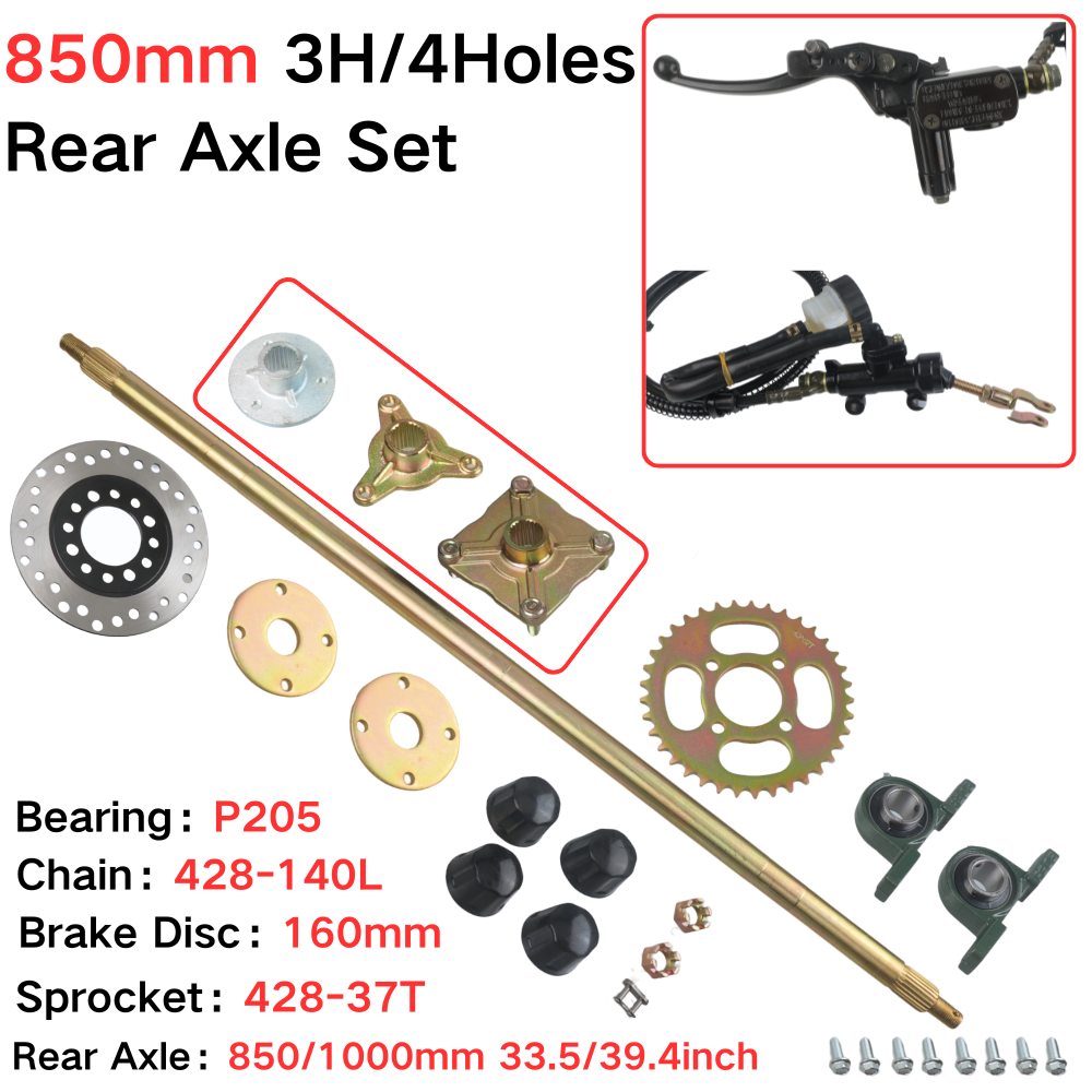 850mm Rear Axle Complete Set W - đánh giá và giá Sprocket Chain