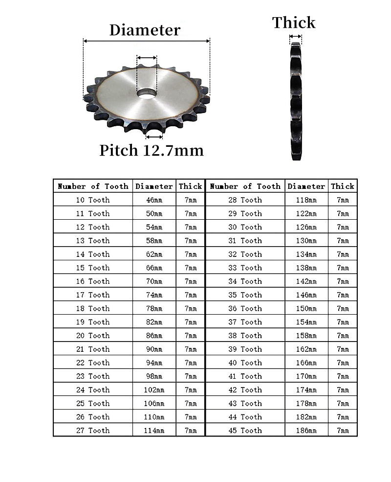 1pcs 08b Flat Chain Sprocket 1 - đánh giá và giá Chain Sprocket Set